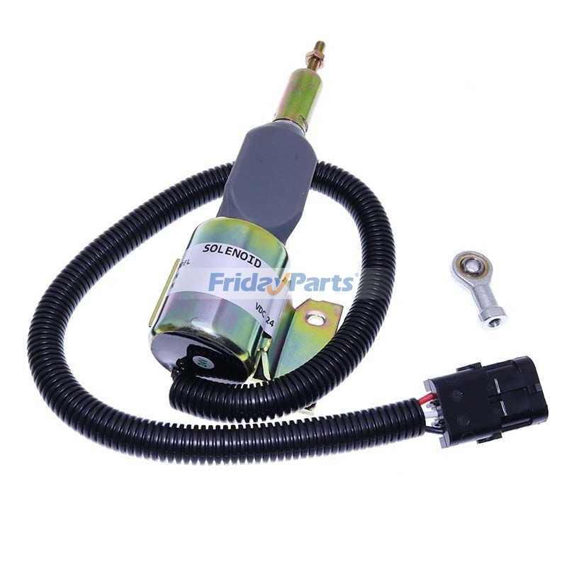 Válvula solenóide de corte de combustível 24V 6735-81-9160 para motor Cummins 6BT5.9 Komatsu S6D102E-1 e escavadeira PC200. para Motor,Escavadora 