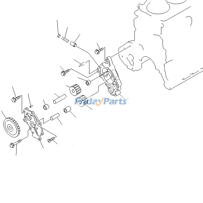 WA300-3 WA350-3 WA400-3 Oil Pump for Loader