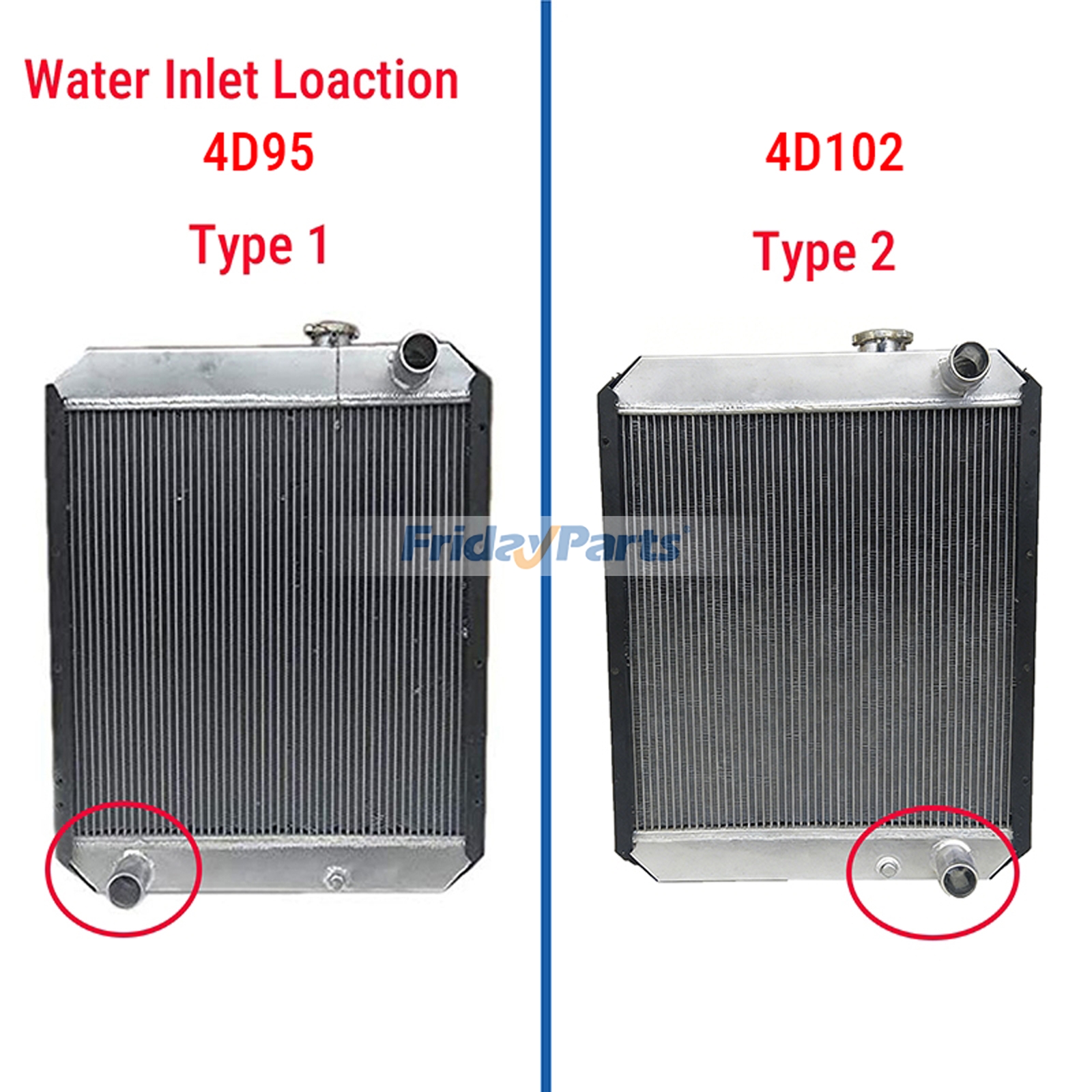 Water Tank Radiator for Excavator