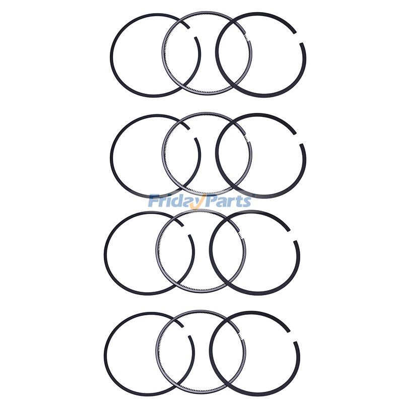 For Komatsu Skid Steer SK09J-2 Yanmar Engine 4TNE98 Komatsu Engine 4D98E Piston Ring 4 Units 1 Set