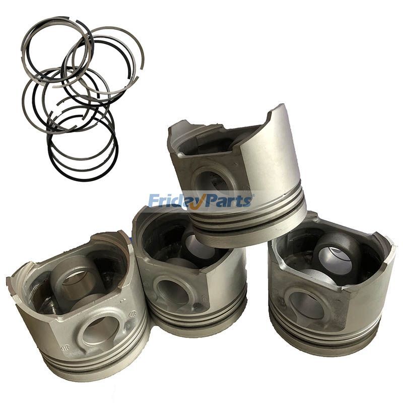 For Komatsu Wheel Loader WA115-3 WA90-3 WA95-3 Yanmar 4TNE106D Komatsu 4D106D Piston Kit With Ring Set YM123900-22080 YM123900-22050