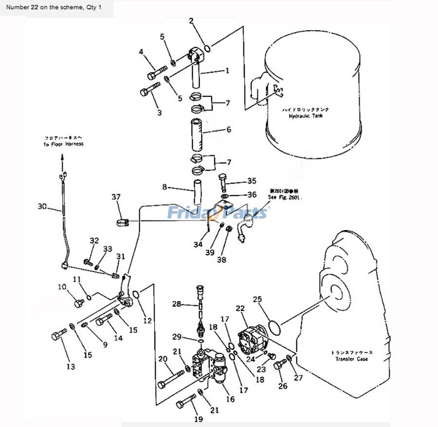 Für Komatsu Radlader WA400-1-A WA420-1 WA420-3 Notlenkpumpe 704-30-34110