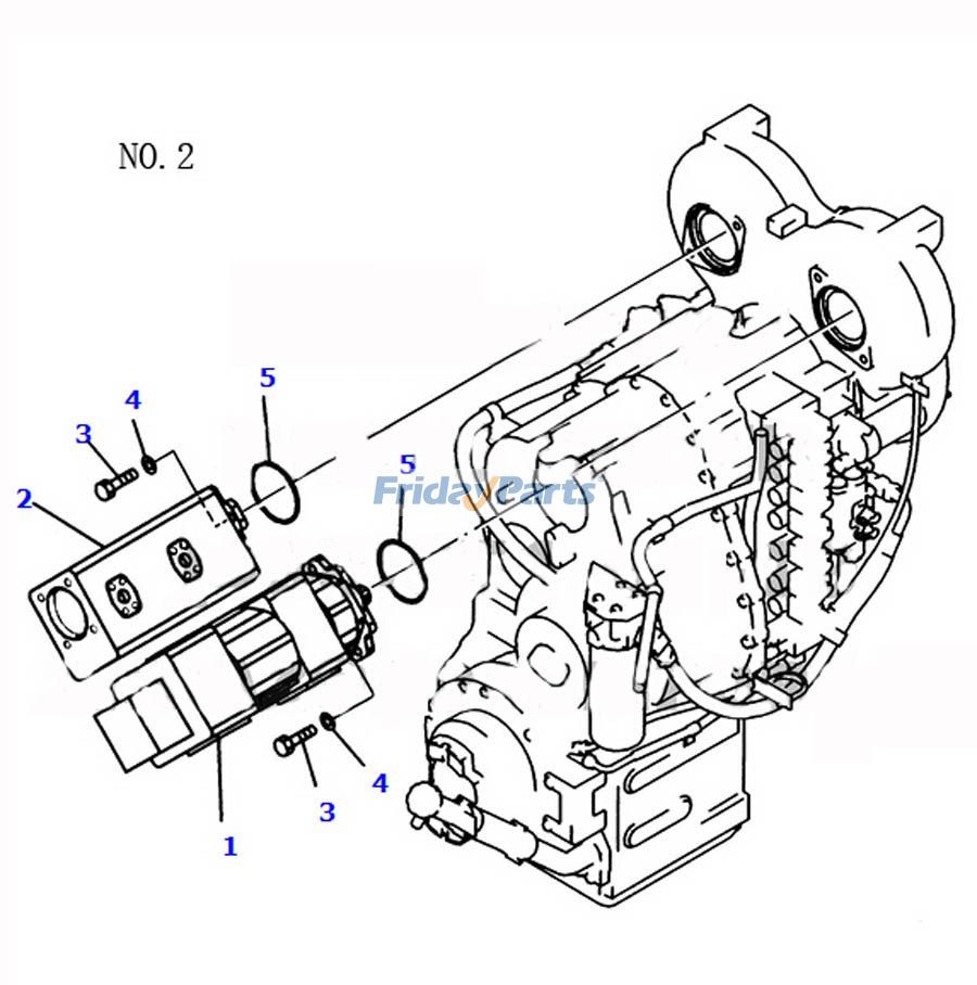 For Komatsu Wheel Loader WA470-5 Hydraulic Pump 705-51-31140
