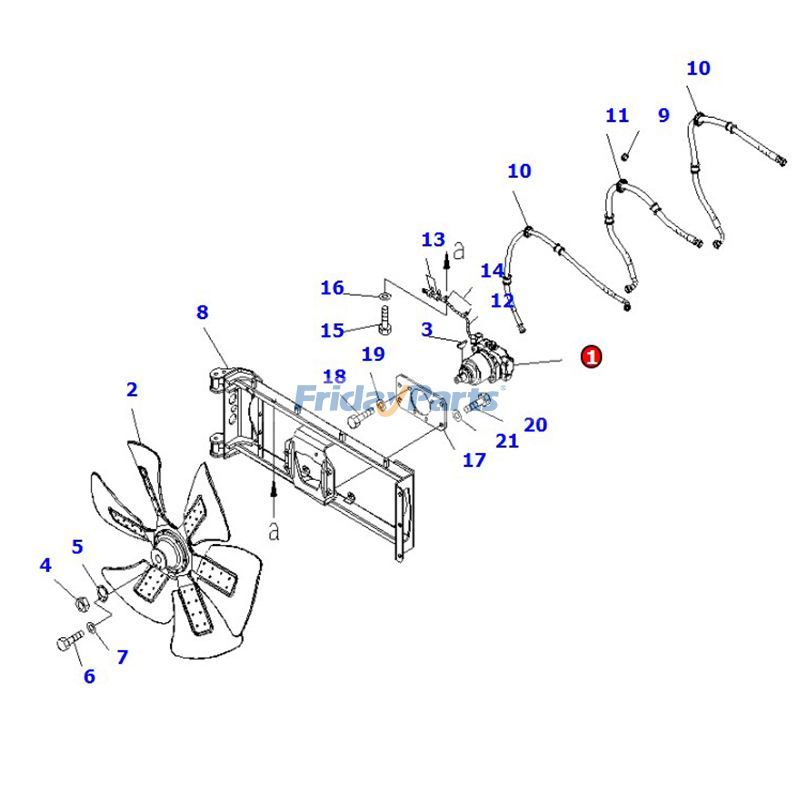 Wheel Hood Hydraulic Fan Motor Pump for Loader