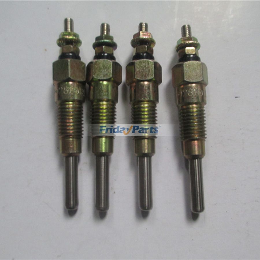 Para cargadora de ruedas Komatsu WA90-3 WA95-3 Motor Yanmar 4TNV98T Bujía incandescente Komatsu Engine S4D98E 4 unidades 1 juego