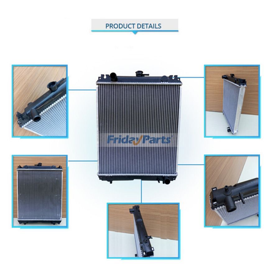 Para escavadeira Kubota KX161 KX163 KX165 Conjunto do núcleo do radiador do tanque de água para Escavadora 
