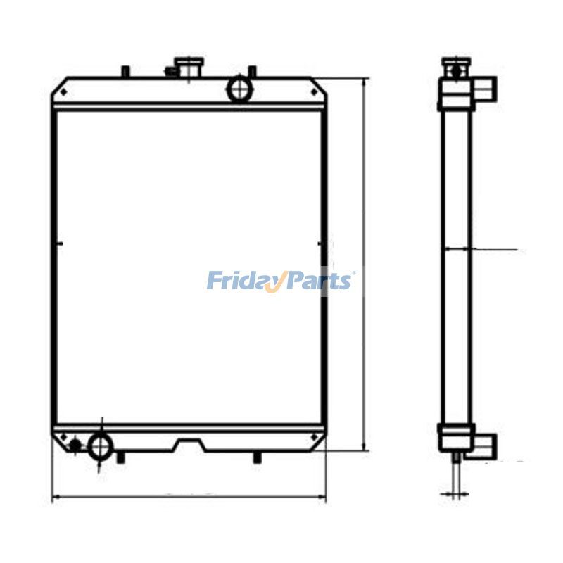 For Kubota F11 Water Tank Radiator ASS'Y