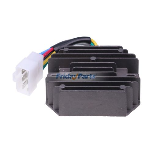 6-Pin Connector Set For Tractor Voltage Regulator - Fits Ford, NH, Kubota, Satoh (1/4” Terminals)