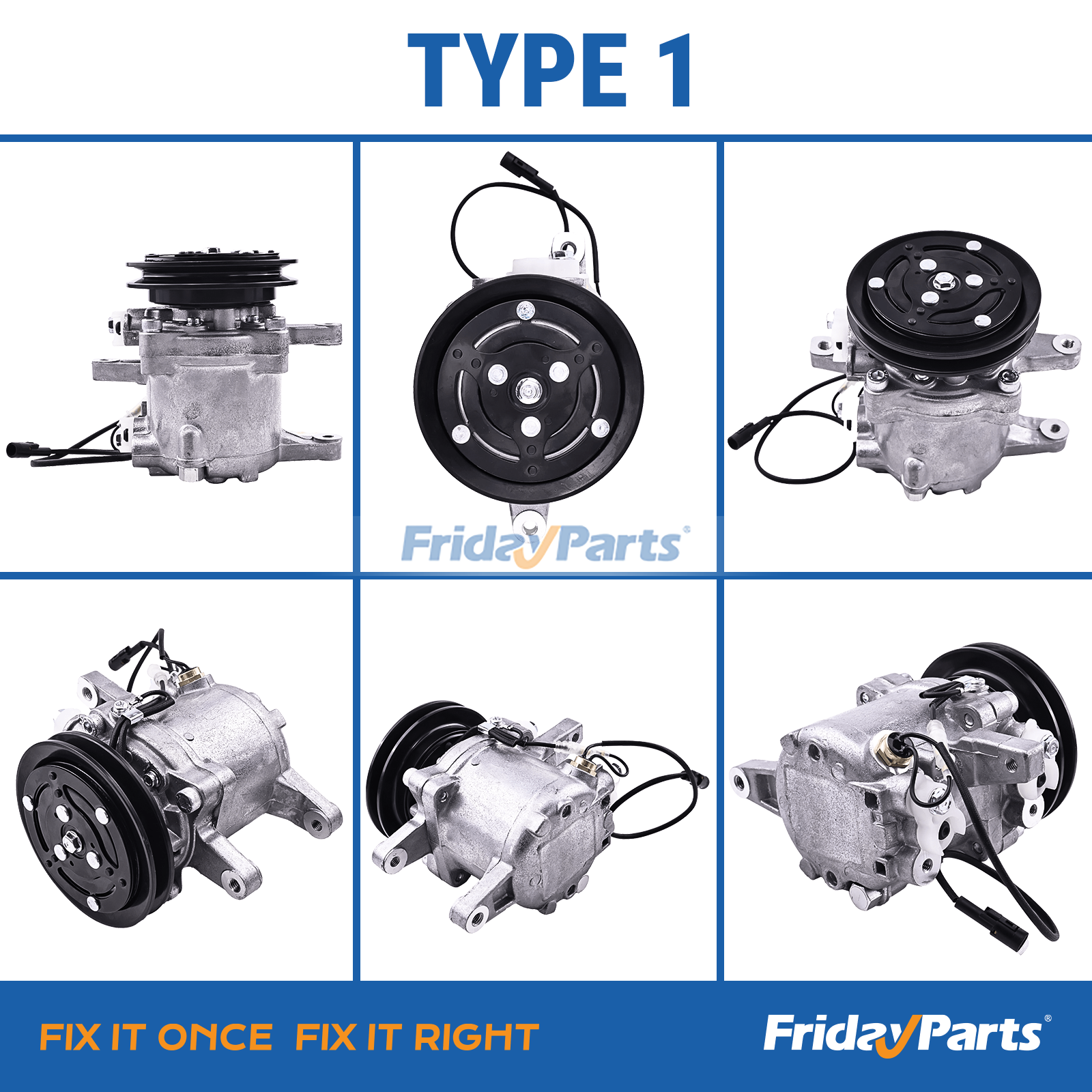  SVO7E Air Conditioning Compressor For KUBOTA