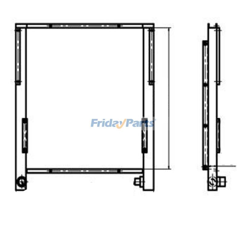Für Lonking LG6225 Hydraulikölkühler
