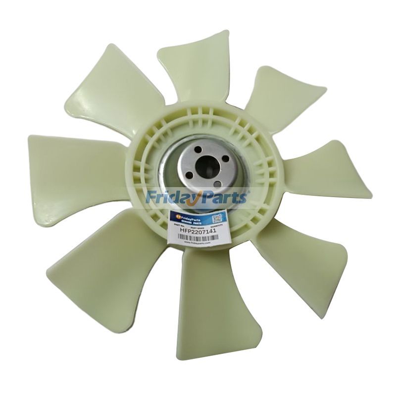 4 Schläuche 8 Flügel Lüfter 30648-50500 für Mitsubishi S4F S4K 4M40 Motor Kato HD250 Caterpillar CAT E110 E310 Bagger