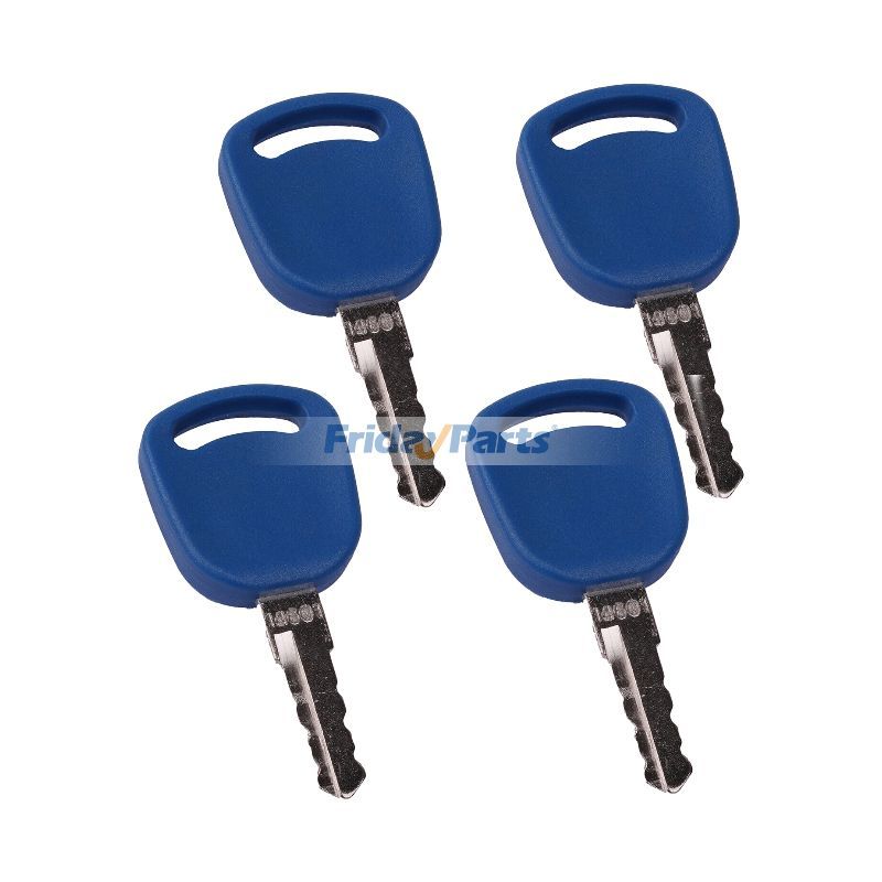 Lot de 4 clés de contact 14601 82030143 pour tracteur New Holland TL80A TL90A TL100A T1804 T2104 T2304 T5040 T5050 T5060