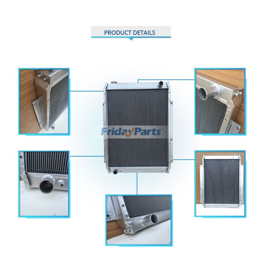 Para escavadeira Sany SY215-7, conjunto de núcleo do radiador do tanque de água para Escavadora 