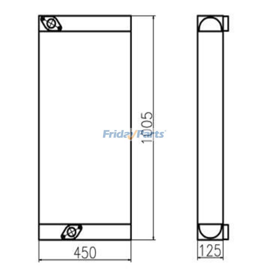 Für Sany Bagger SY215C-9 Hydruli Ölkühler