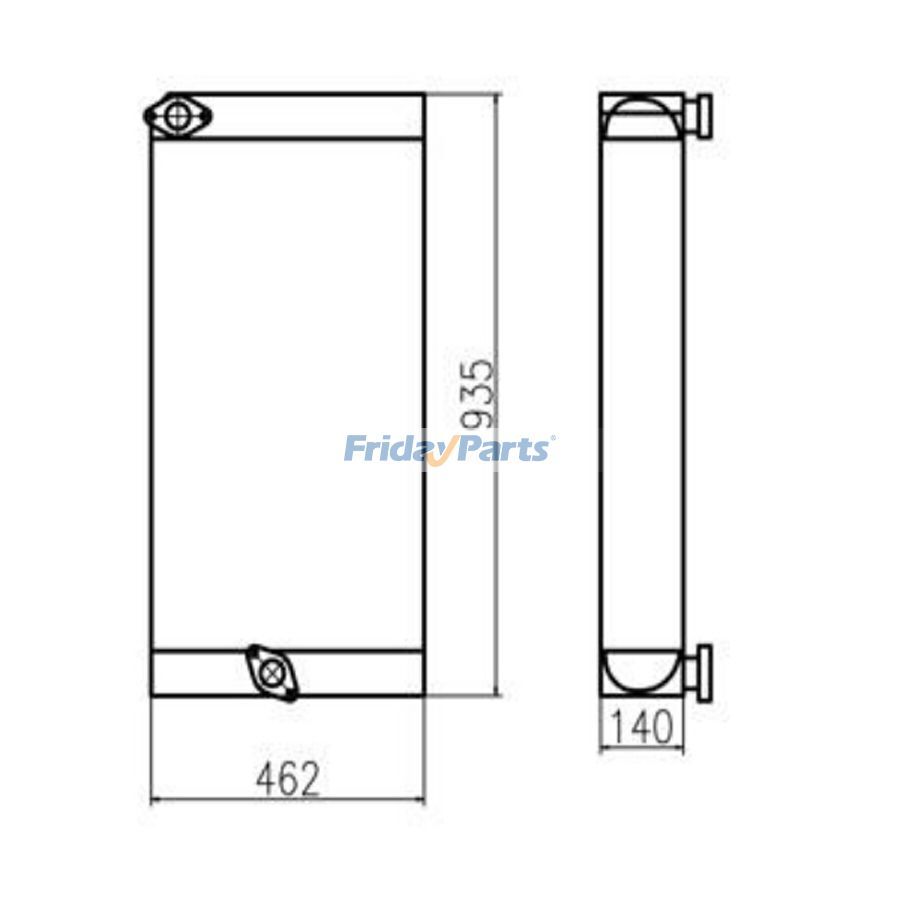 Für Sany Bagger SY235-9 Hydruli Ölkühler