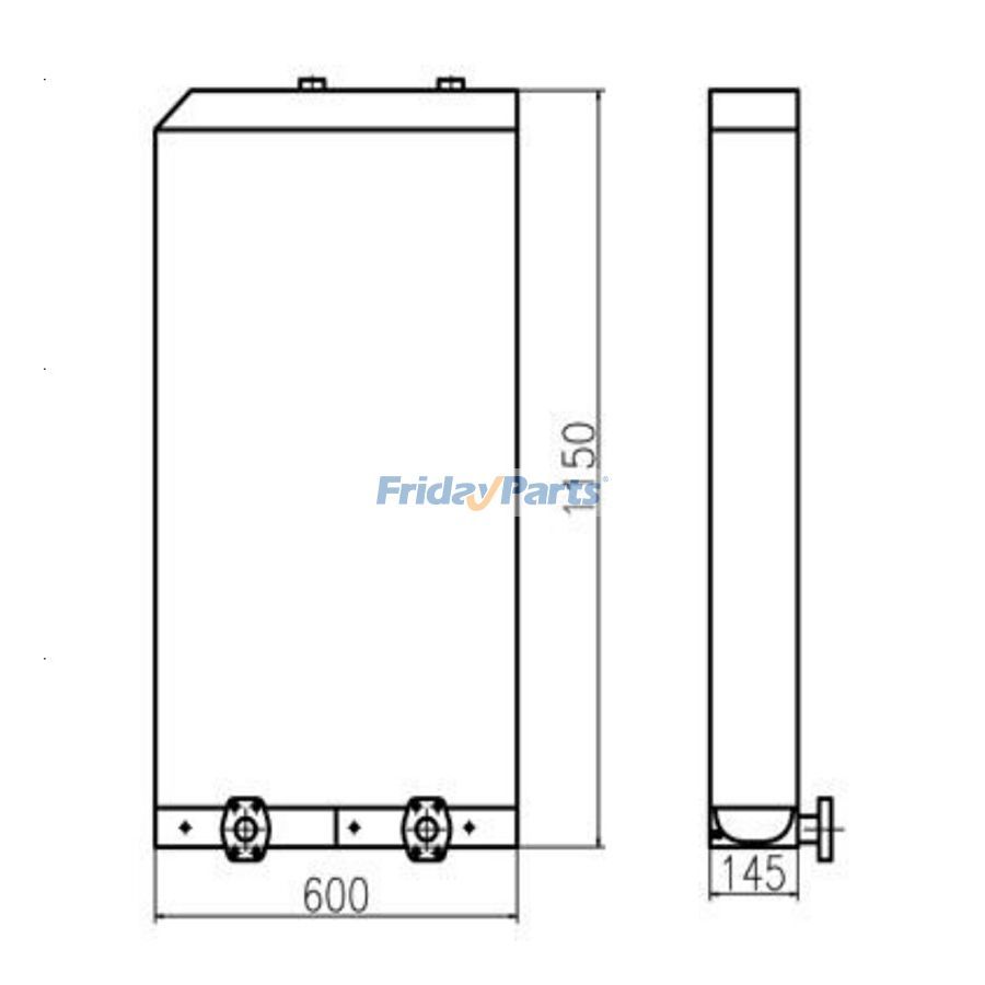 Für Sany Bagger SY365H-8 Hydruli Ölkühler