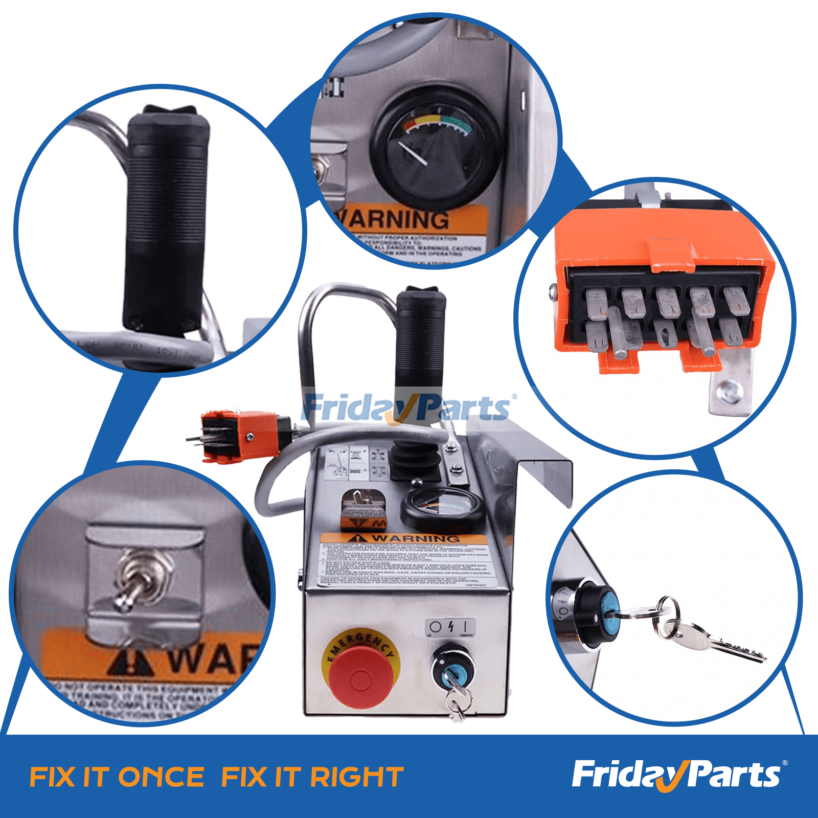 Boîtier de commande 129674 avec joystick pour élévateur à ciseaux SkyJack 3015 3215 3219pourPour Skyjack