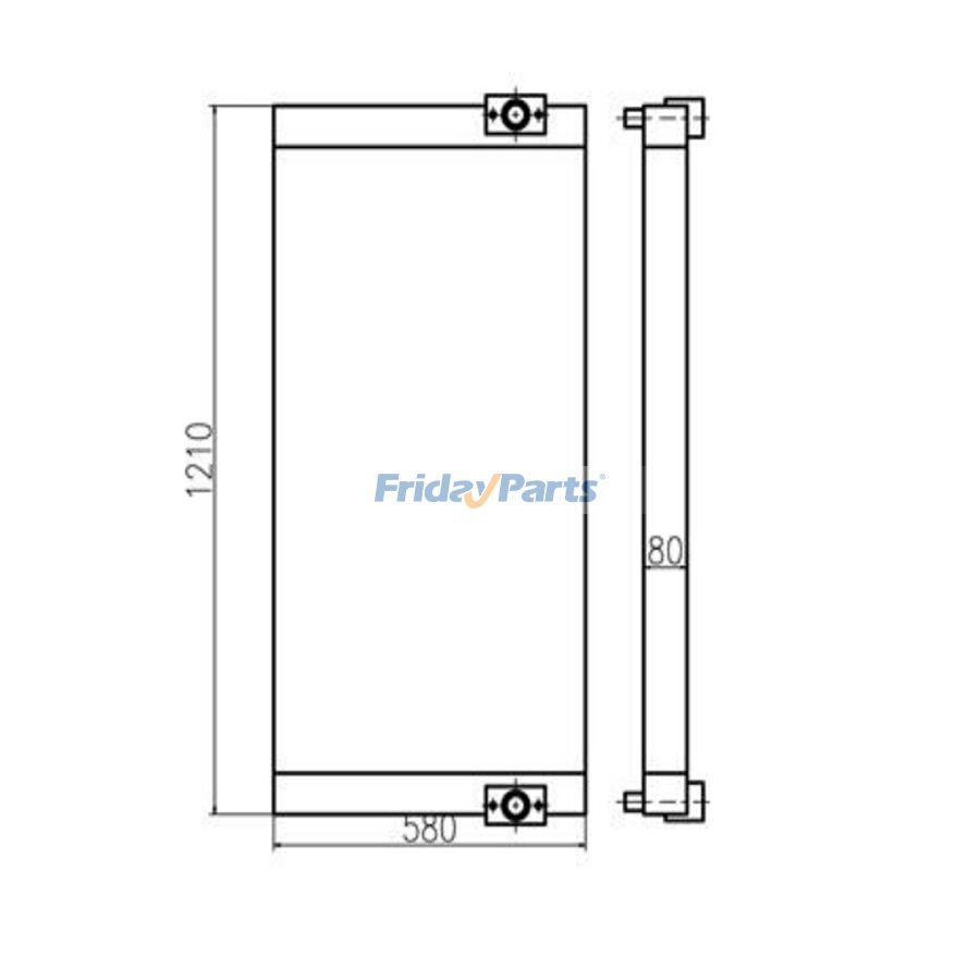 Für Sumitomo Bagger SH320 SH360HD-5 Hydraulikölkühler