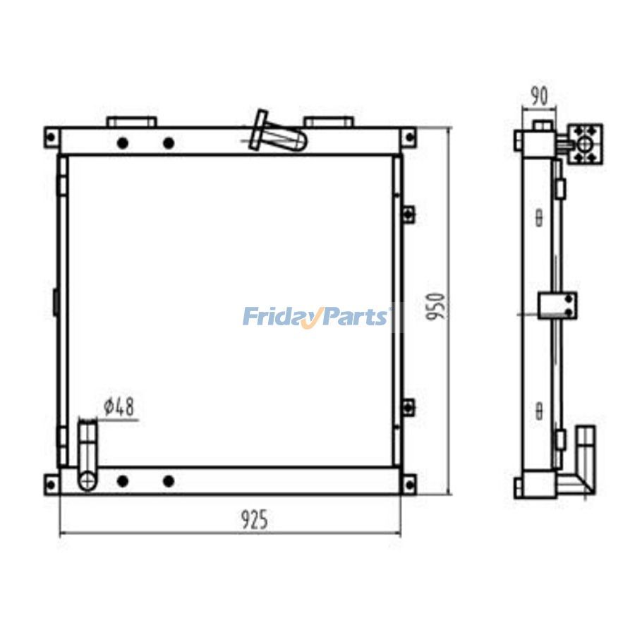 Für Sumitomo Bagger SH340 Hydraulikölkühler