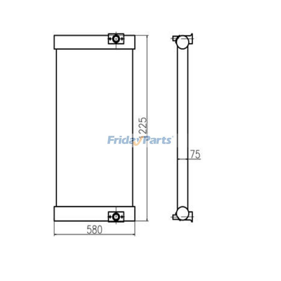 Für Sumitomo Bagger SH450-3 SH450-5 Hydraulikölkühler