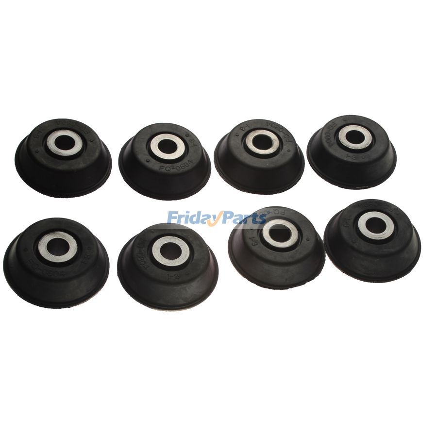 Lot de 8 coussinets de support moteur en caoutchouc pour Mitsubishi 6D24 Sumitomo SH350