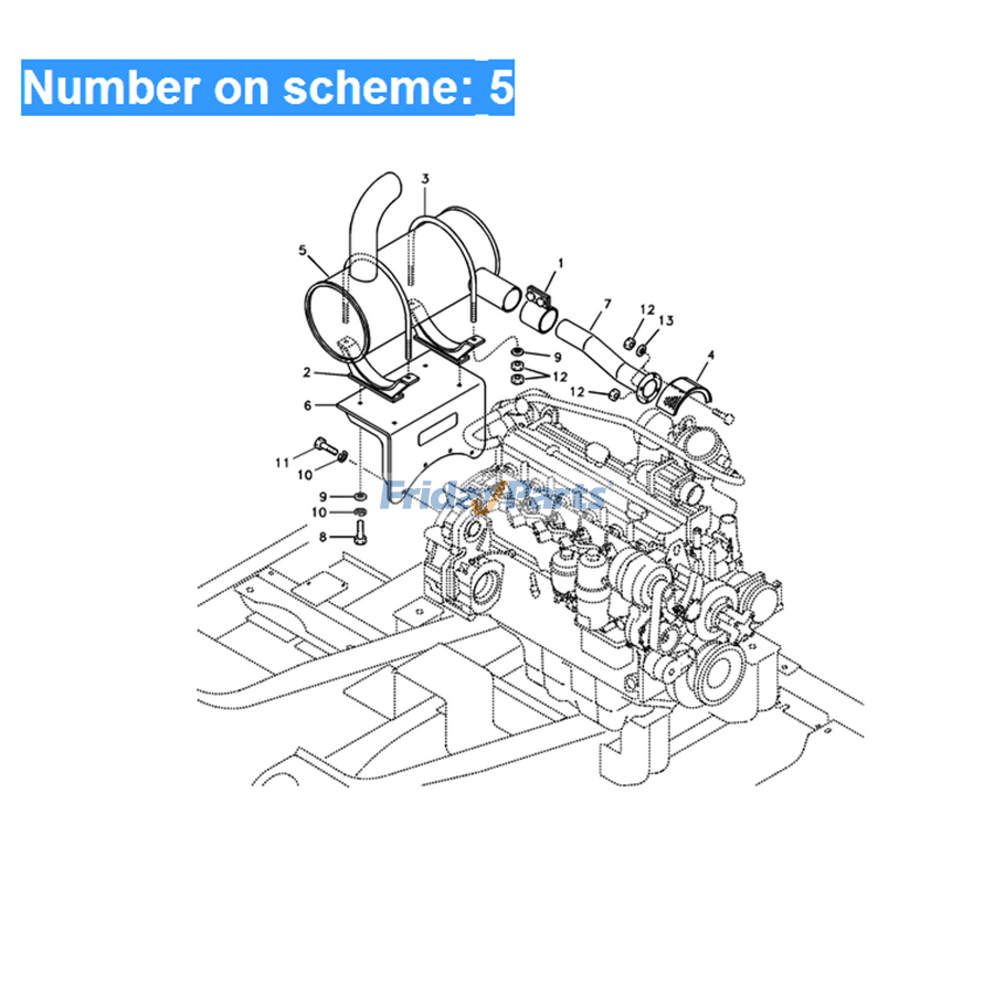 Teile für Motor,Bagger