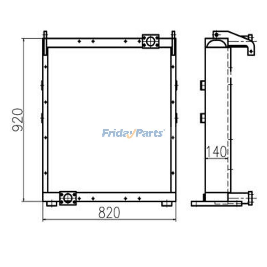 Refroidisseur d'huile VOE15137068 pour pelle Volvo EC480 EC480D EC480DHRpourPour VOLVO