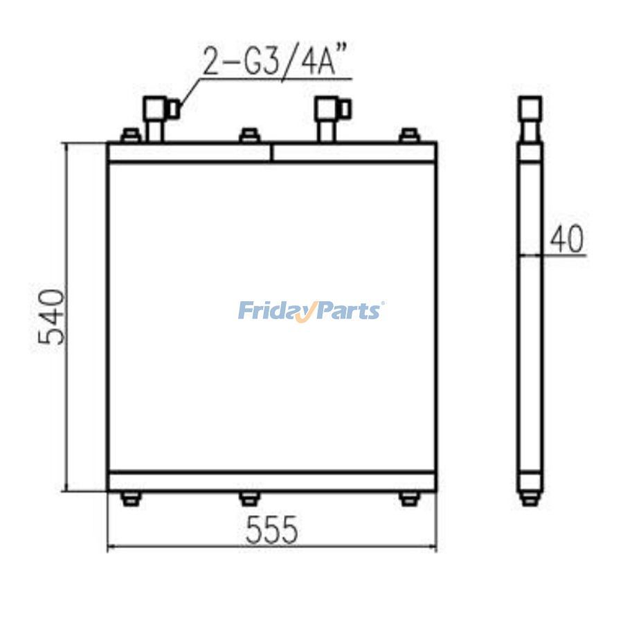  Hydraulic Oil Cooler For VOLVO