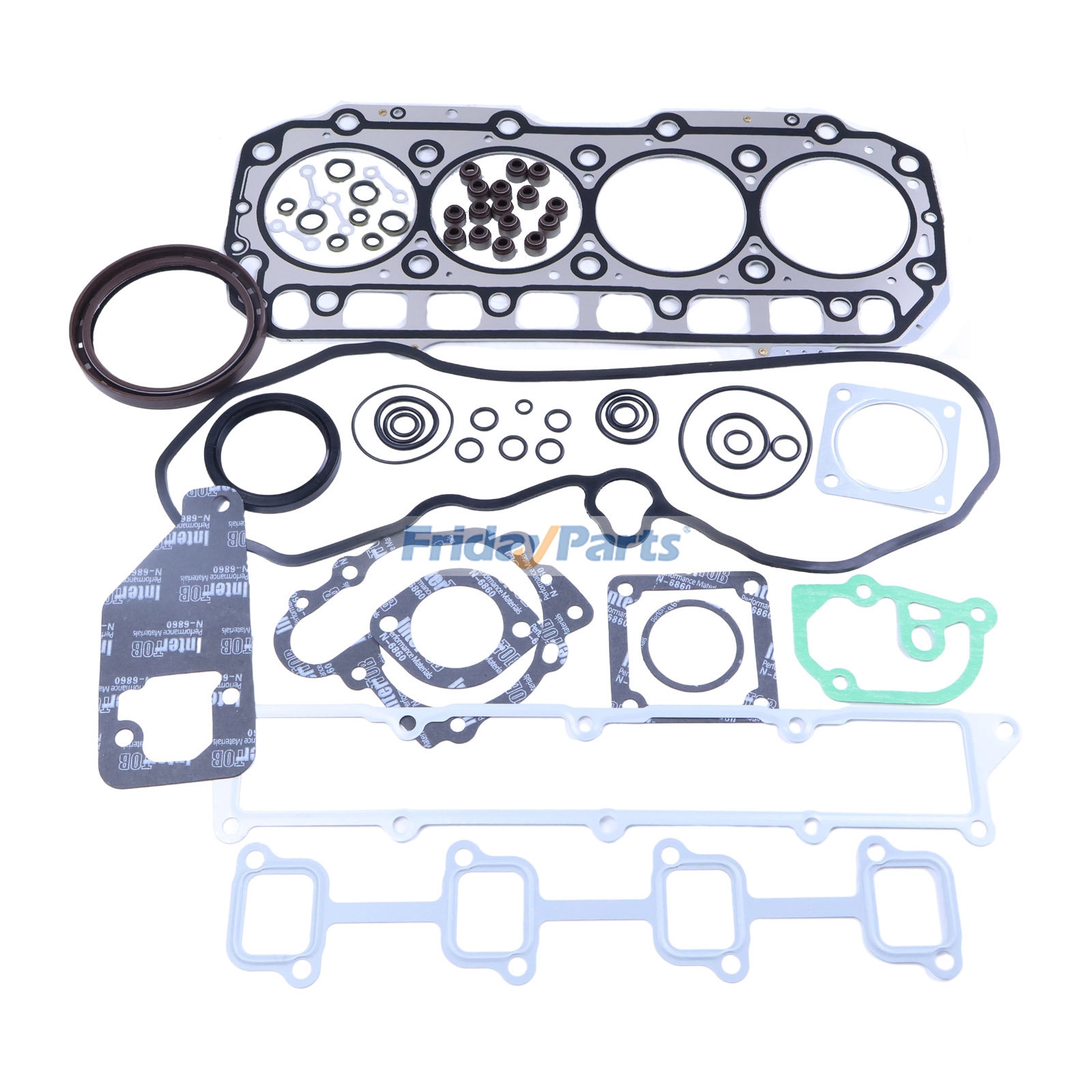 Kit de juntas de revisión para motor Yanmar 4TNV94 4TNV94L Hyundai R60-9S R60W-9S R55-7 R55W-7