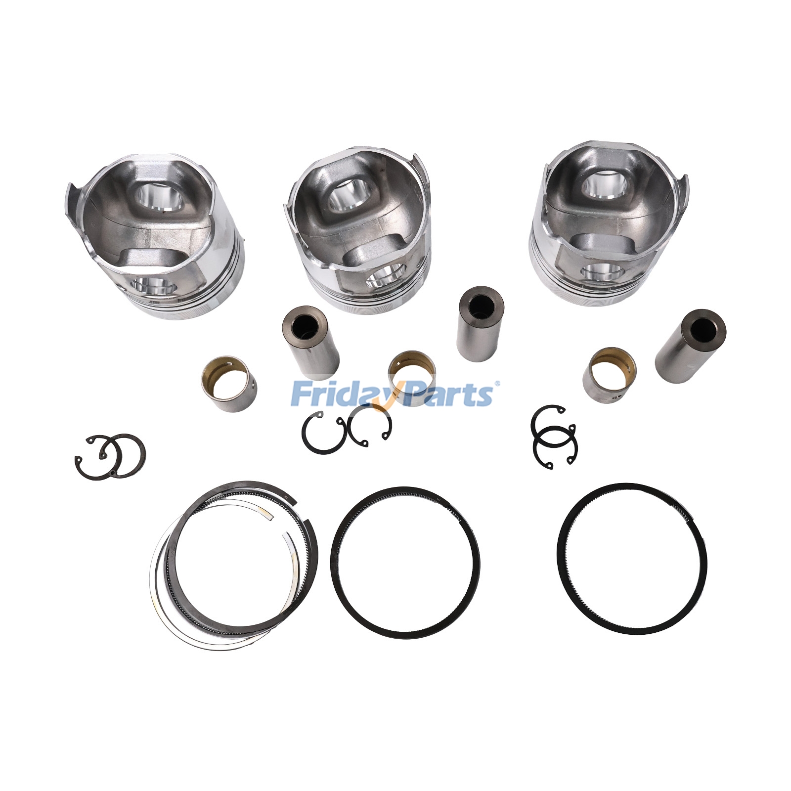 1 Set STD Piston Kit with Ring for Komatsu Engine 3D84-2 3D84N-2
