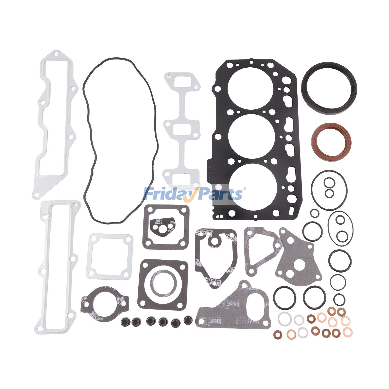 Overhaul Gasket Kit for Yanmar 3TNV84 3JH3 Komatsu 3D84E-5 Engine