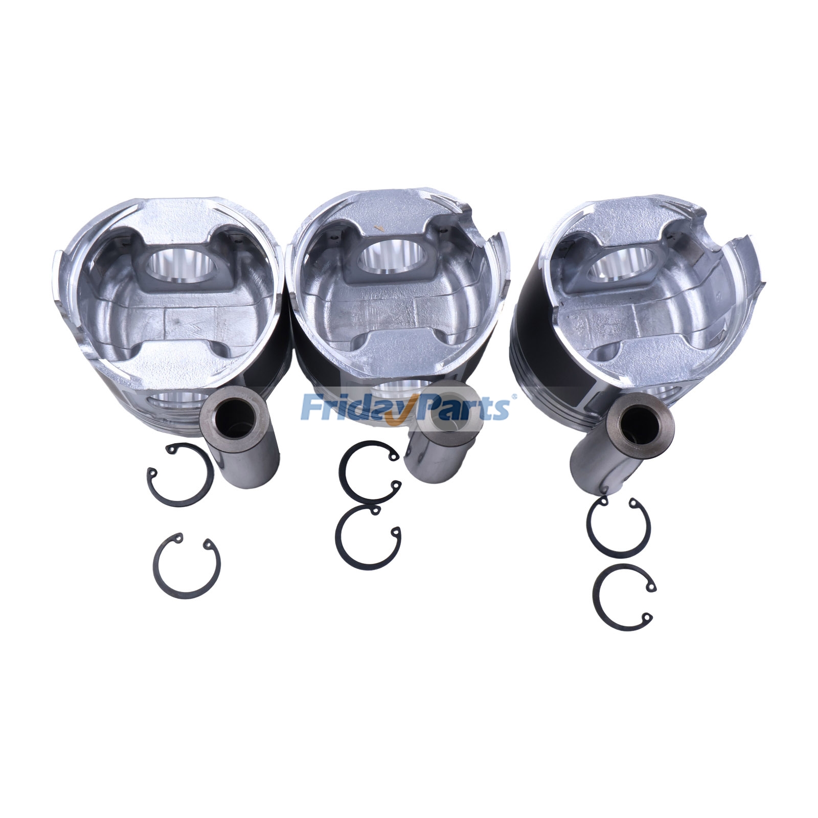Para motor Yanmar 3TNE84-3 Pistón 3 unidades 1 juego de FridayParts
