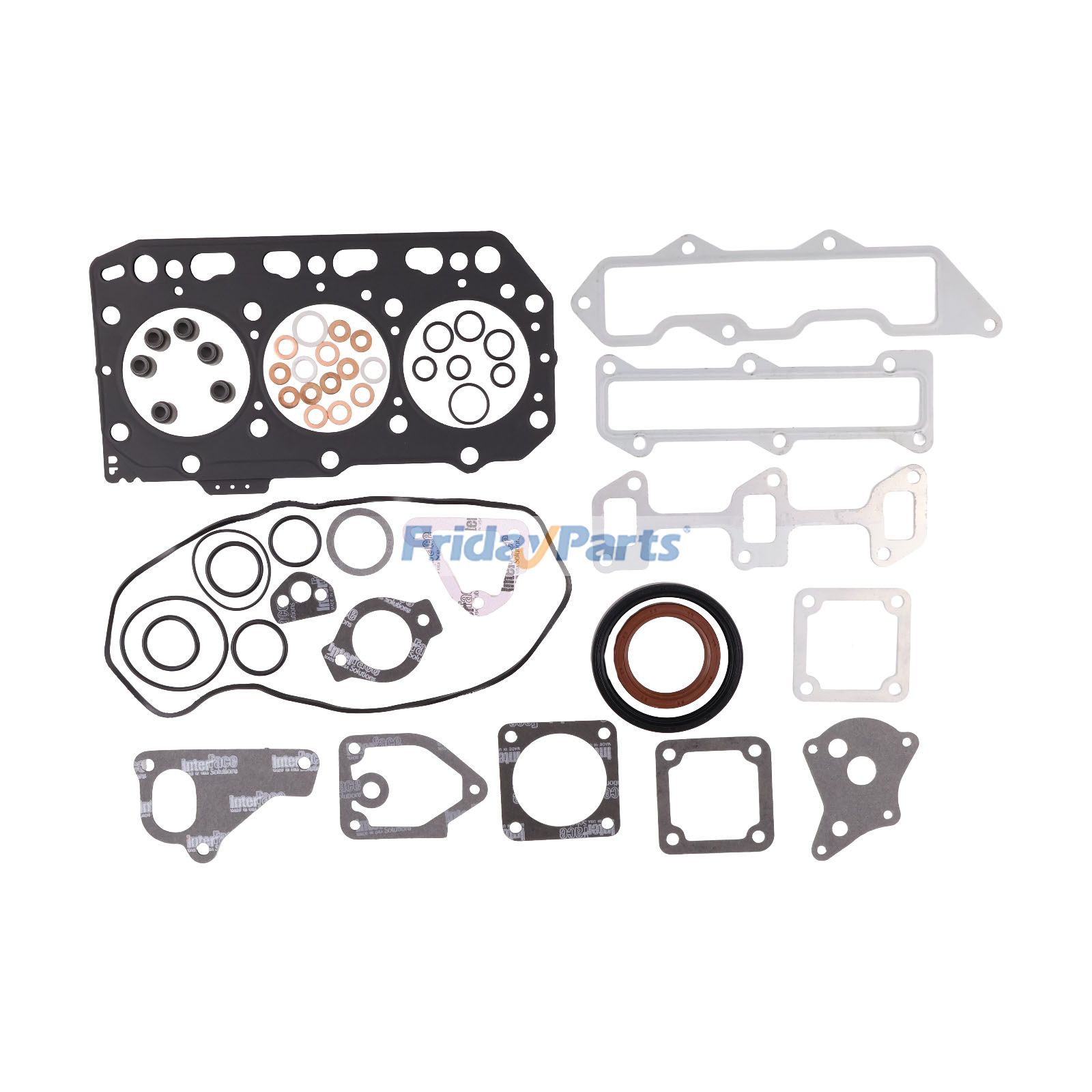 Overhaul Gasket Kit for Yanmar 3TNE84 3TNE84T Komatsu 3D84E-1 3D84E-2 3D84E-3 S3D84E-3