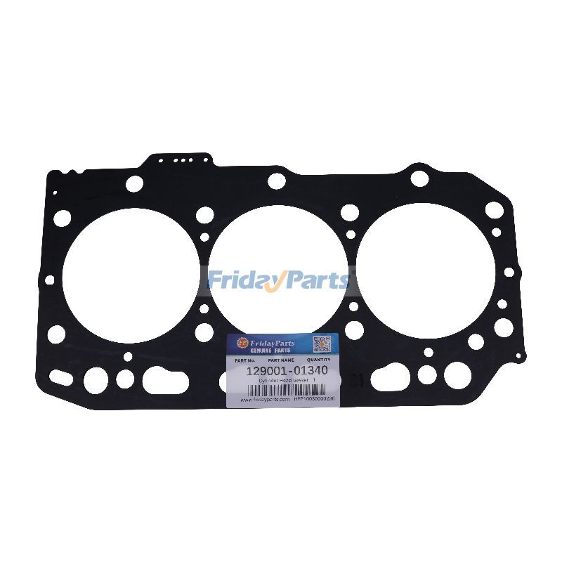Junta de culata 129001-01340 para motor Yanmar 3TNE88 3TNV88 Excavadora ViO30 ViO33 ViO35 ViO35-5 B37-2B B37V B37V-1 ViO40 ViO40-1 ViO40-2 ViO45