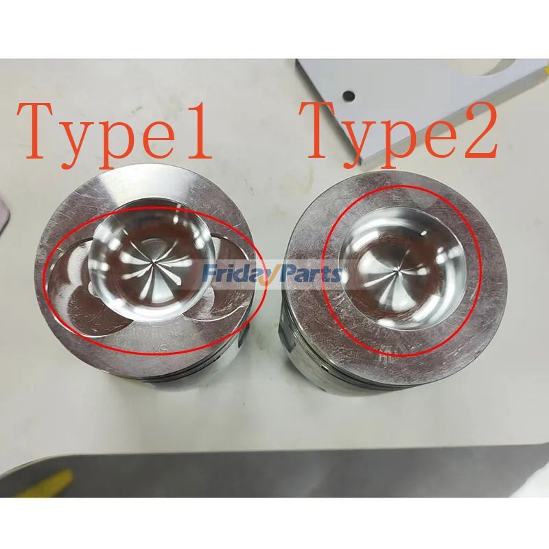 Kit de revestimiento de cilindros para motor de cuatro cilindros compatible con Yanmar 4TNE106T Komatsu 4D106T Motor PC110R-1 PW110R-1 WB150PS-2 WB97S-2 Para Gehl,Para KOMATSU,Para Takeuchi