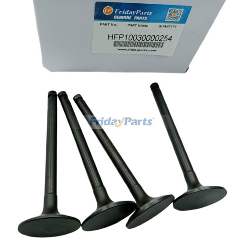 Für Yanmar 4TNE88 Komatsu 4D88E Auslassventil 4 STK YM129100-11130