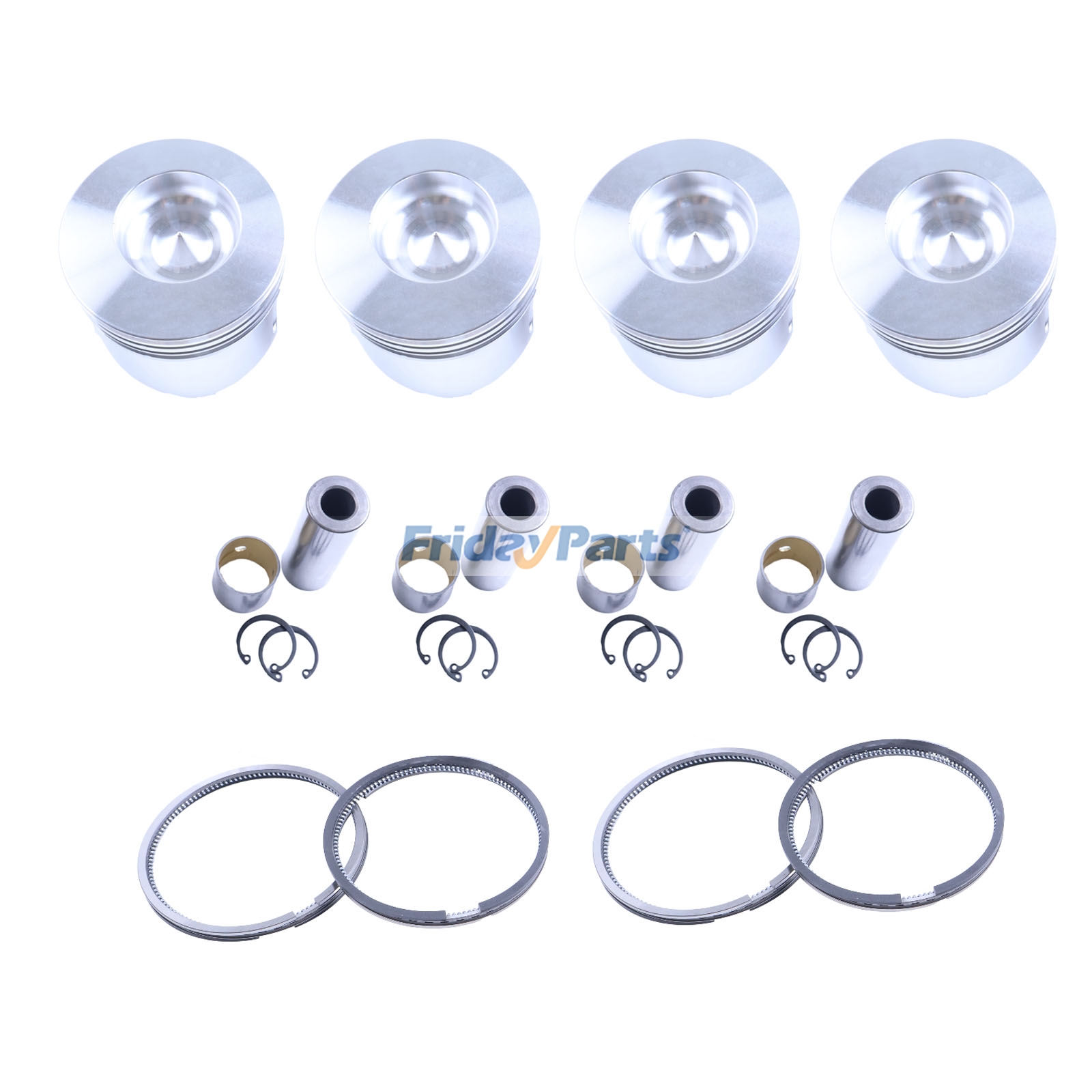 Piston & Ring Kit for Yanmar 4TNE88 Komatsu 4D88E-3 Engine