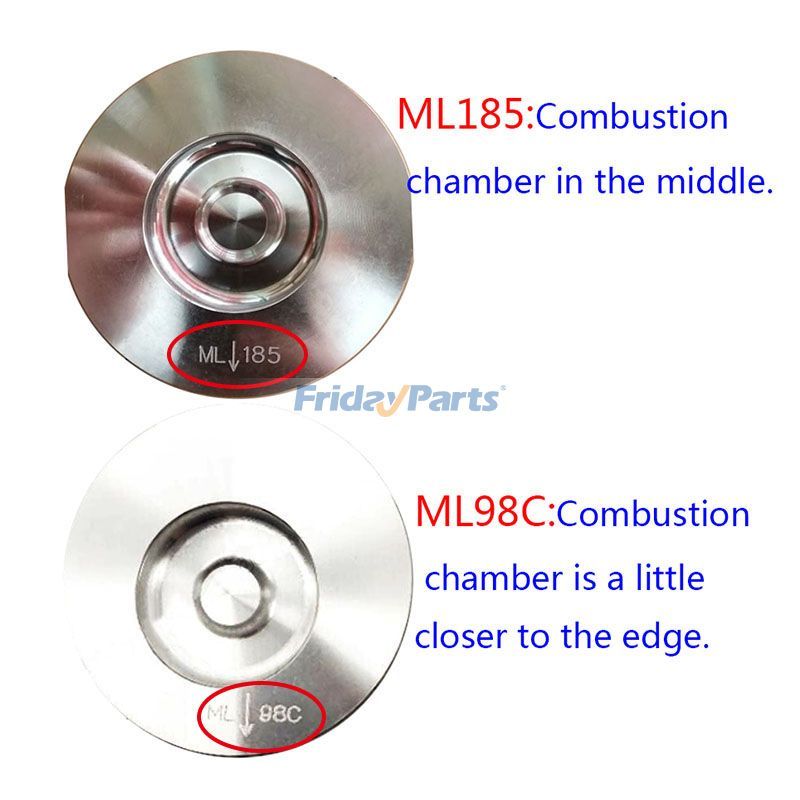 Kit de piston standard avec segment 4TNV98 4TNV98T Komatsupour Pelle