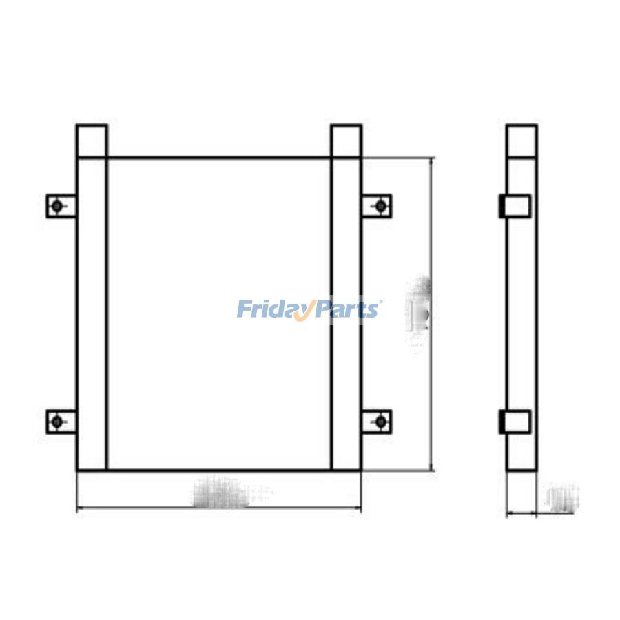 Für Yanmar Bagger VIO80 VIO80NS Hydraulikölkühler