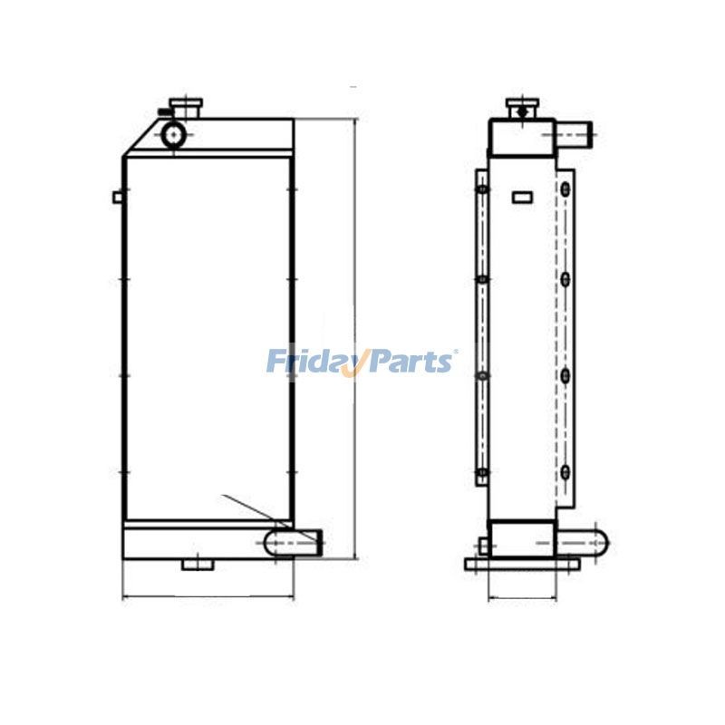 For YUCHAI Excavator YC85-8 Water Tank Radiator Core ASS'Y