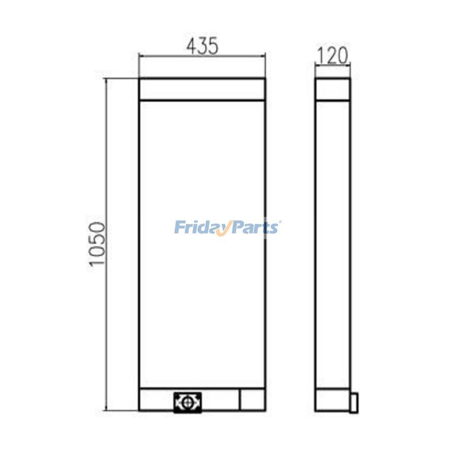 Für Yuchai YC230LC-8 Hydraulikölkühler