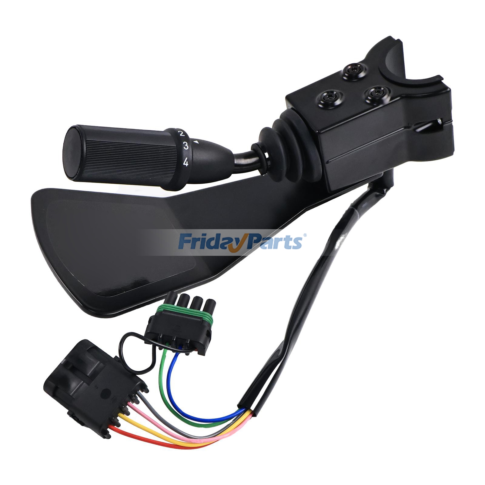 Forward Neutral Reverse Control Lever Switch AT165444 AT157375 AT180918 for John Deere Bockhoe Loader 710D 4 Speed With Two Plugs
