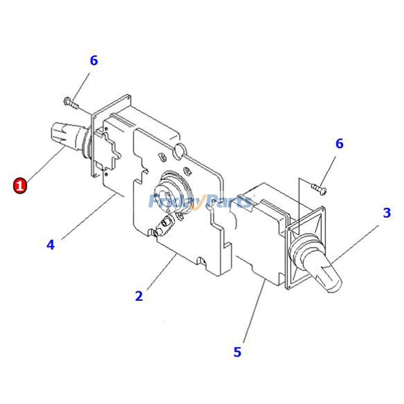 Vorwärts-Rückwärts-Richtungsschalter 3EB-56-43220 für Komatsu-Gabelstapler FD10-15-18 FD18-18 FD30-15 FG30-15 FG35A-16