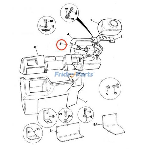 Forward Reverse Column Switch 701/53700 for JCB Loader 3CX-4T 4CX444 ...
