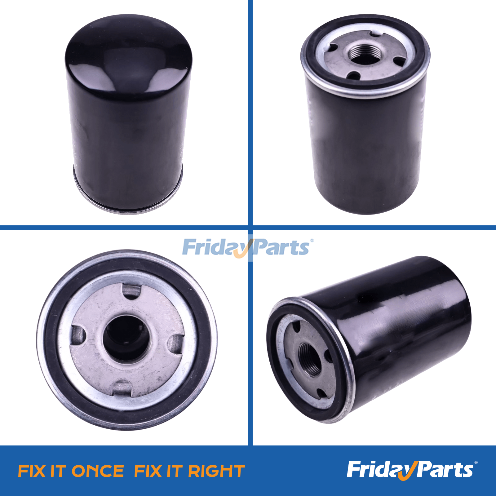 Angled view of Oil Filter 6.3461.1 highlighting overall shape and design for Kaeser Air Compressor