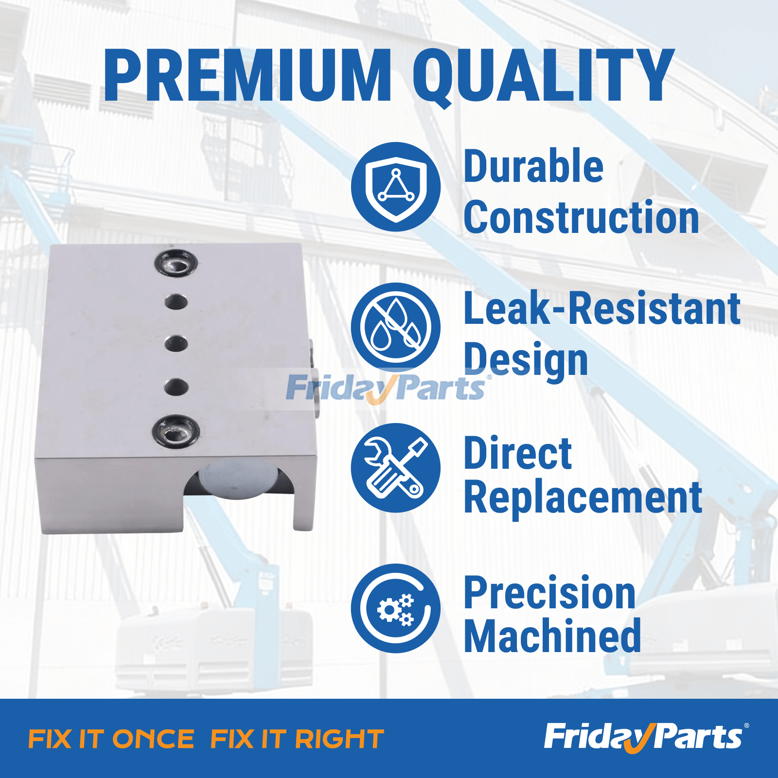 Colector hidráulico rotador 73807GT para Genie S-100 S-105 S-120 S-3200 S-3800 S-80 SX-150 Z-135/70 Z-45/25 Z-80/60 de FridayParts