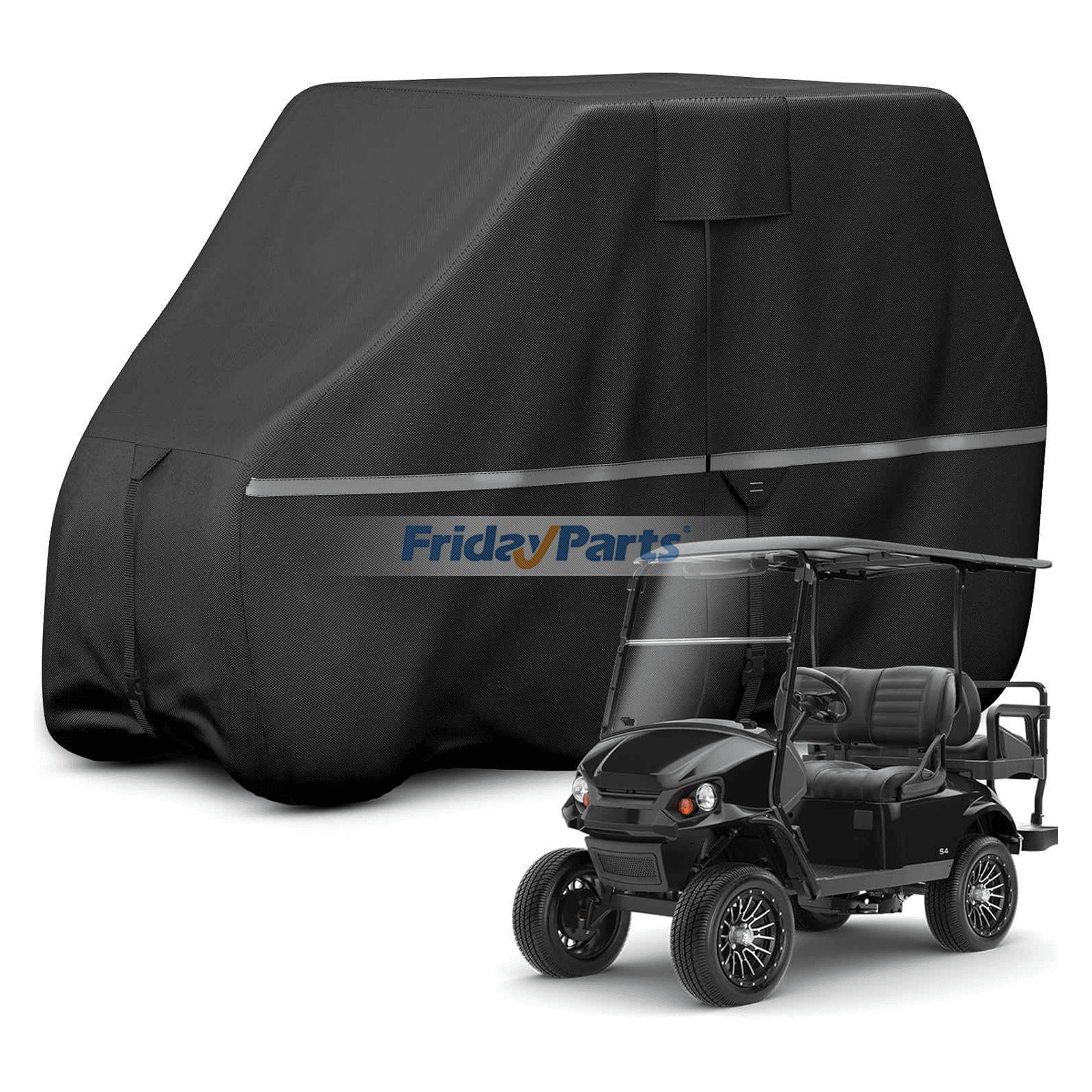 Housse imperméable 420D pour voiturette de golf, compatible avec la plupart des marques.