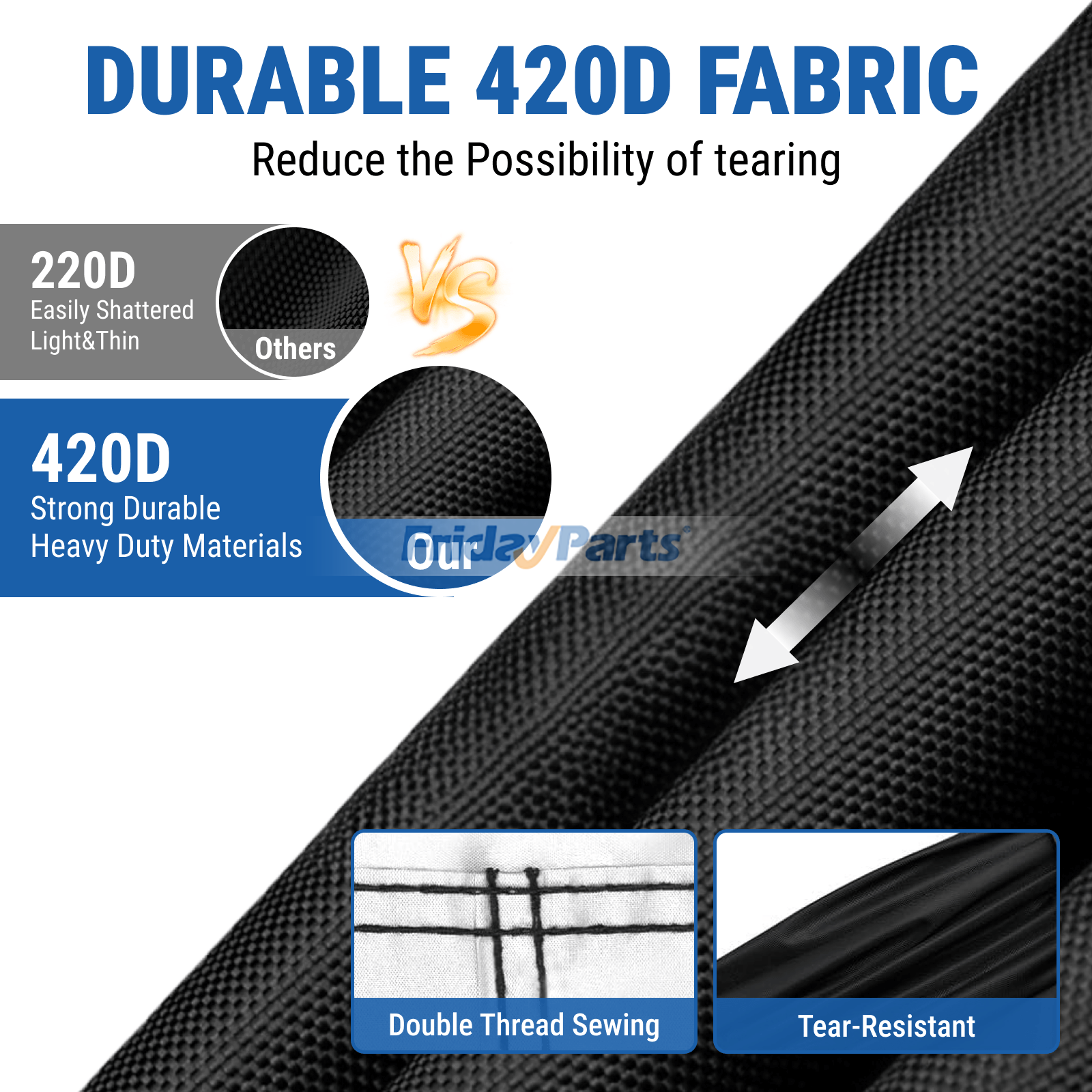 Housse imperméable 420D pour voiturette de golf, compatible avec la plupart des marques.pourPour AUTRE MARQUE