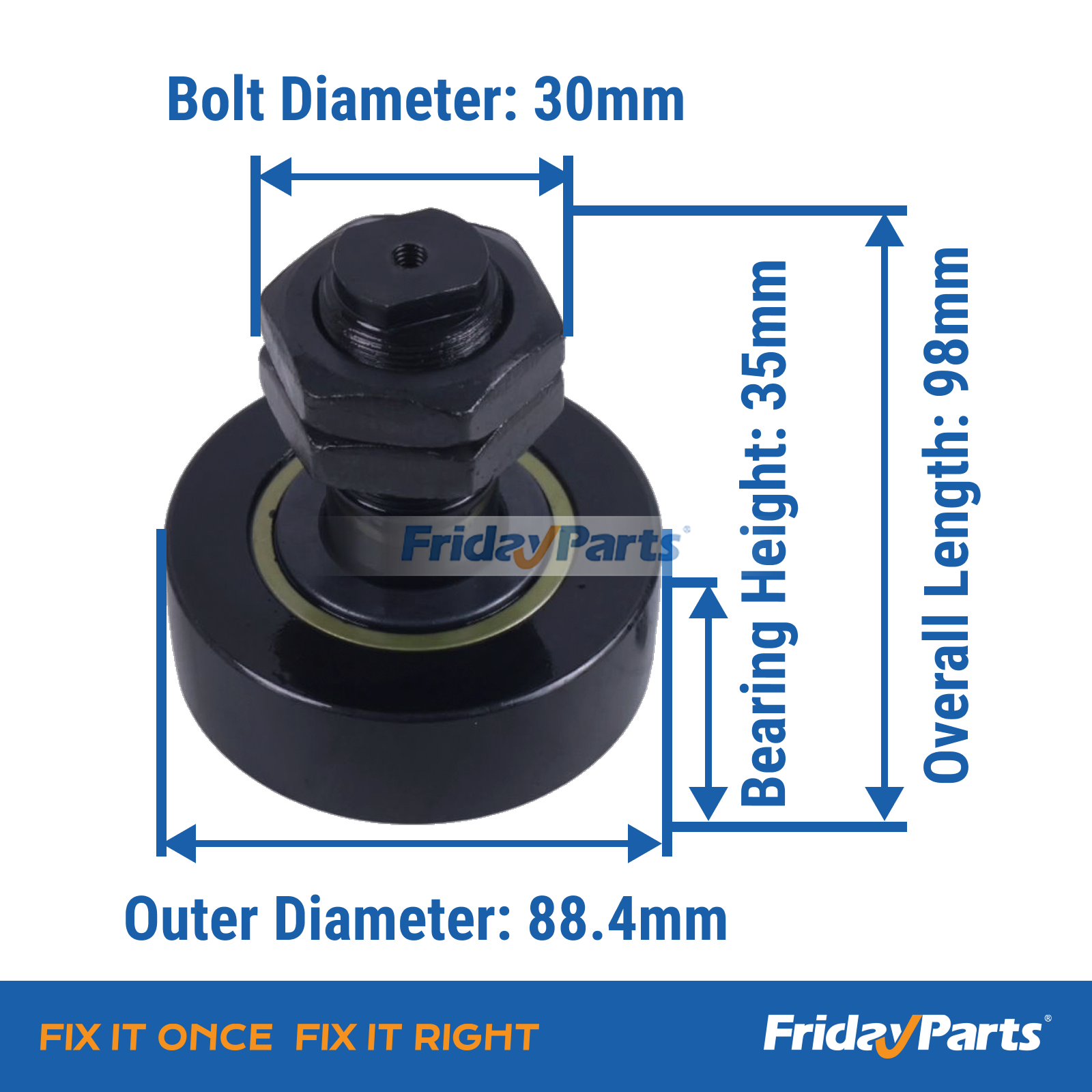 bolt-in-roller-mast-guide-bearing-94447-11200-for-moffett-forklift