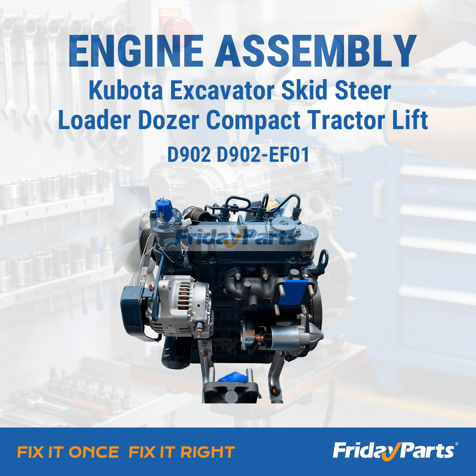 Assemblage du moteur de FridayParts